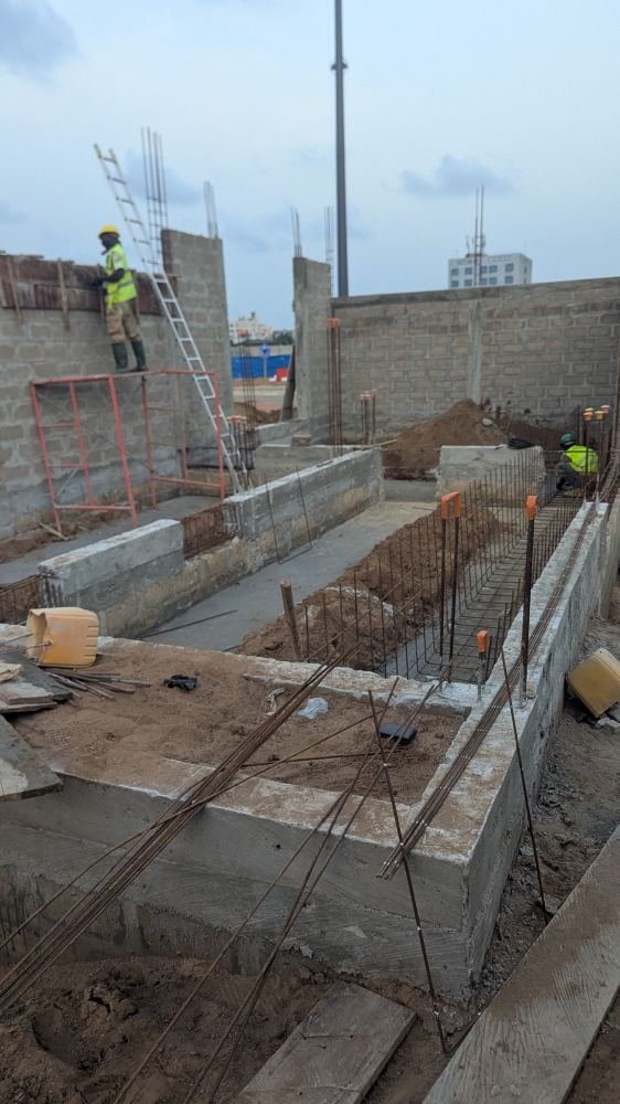 Chantier de construction d'un bâtiment